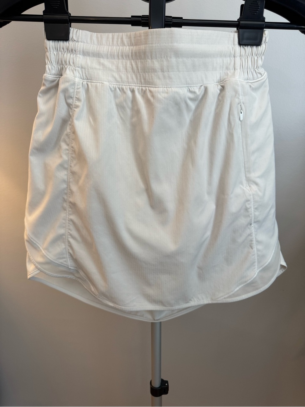 Lululemon Skort Womens 4 White Hotty Hot High-Rise Skirt Swift Fabric